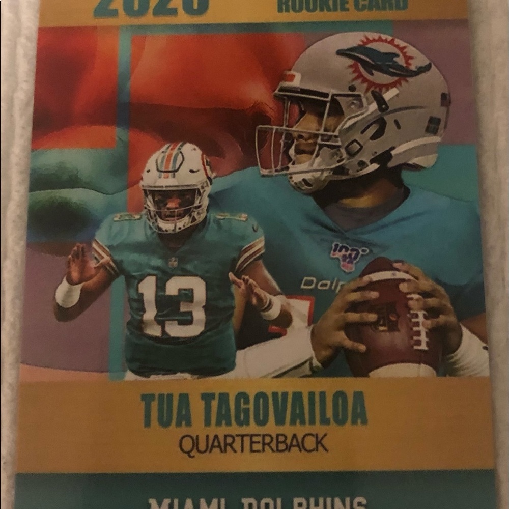 Tua Tagovailoa 20-20 Rookie card Miami  Dolphins